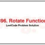 396-Rotate-Function-LeetCode-Problem-Solution