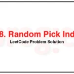 398-Random-Pick-Index-LeetCode-Problem-Solution