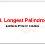 409-Longest-Palindrome-LeetCode-Problem-Solution