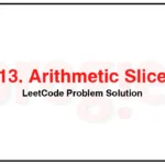 413-Arithmetic-Slices-LeetCode-Problem-Solution