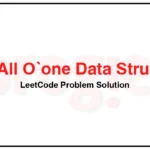 432-All-Oone-Data-Structure-LeetCode-Problem-Solution