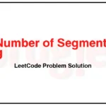 434-Number-of-Segments-in-a-String-LeetCode-Problem-Solution