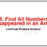 448-Find-All-Numbers-Disappeared-in-an-Array-LeetCode-Problem-Solution