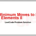 462-Minimum-Moves-to-Equal-Array-Elements-II-LeetCode-Problem-Solution