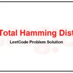 477-Total-Hamming-Distance-LeetCode-Problem-Solution