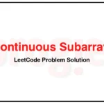 523-Continuous-Subarray-Sum-LeetCode-Problem-Solution