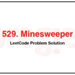 529-Minesweeper-LeetCode-Problem-Solution