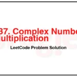 537-Complex-Number-Multiplication-LeetCode-Problem-Solution