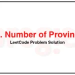 547-Number-of-Provinces-LeetCode-Problem-Solution