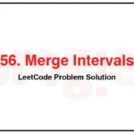 56-Merge-Intervals-LeetCode-Problem-Solution