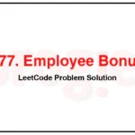 577-Employee-Bonus-LeetCode-Problem-Solution