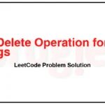 583-Delete-Operation-for-Two-Strings-LeetCode-Problem-Solution