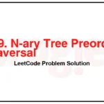 589-N-ary-Tree-Preorder-Traversal-LeetCode-Problem-Solution