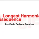 594-Longest-Harmonious-Subsequence-LeetCode-Problem-Solution