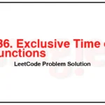 636-Exclusive-Time-of-Functions-LeetCode-Problem-Solution