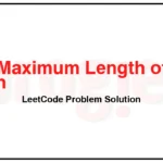 646-Maximum-Length-of-Pair-Chain-LeetCode-Problem-Solution