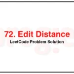 72-Edit-Distance-LeetCode-Problem-Solution