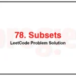 78-Subsets-LeetCode-Problem-Solution