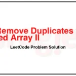 80-Remove-Duplicates-from-Sorted-Array-II-LeetCode-Problem-Solution