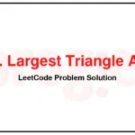 812-Largest-Triangle-Area-LeetCode-Problem-Solution