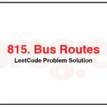 815-Bus-Routes-LeetCode-Problem-Solution