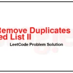 82-Remove-Duplicates-from-Sorted-List-II-LeetCode-Problem-Solution