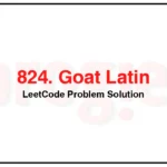 824-Goat-Latin-LeetCode-Problem-Solution