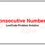 829-Consecutive-Numbers-Sum-LeetCode-Problem-Solution