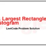 84-Largest-Rectangle-in-Histogram-LeetCode-Problem-Solution