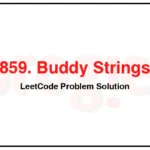 859-Buddy-Strings-LeetCode-Problem-Solution