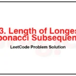 873-Length-of-Longest-Fibonacci-Subsequence-LeetCode-Problem-Solution