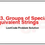 893-Groups-of-Special-Equivalent-Strings-LeetCode-Problem-Solution