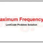 895-Maximum-Frequency-Stack-LeetCode-Problem-Solution