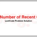 933-Number-of-Recent-Calls-LeetCode-Problem-Solution