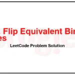 951-Flip-Equivalent-Binary-Trees-LeetCode-Problem-Solution