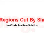 959-Regions-Cut-By-Slashes-LeetCode-Problem-Solution