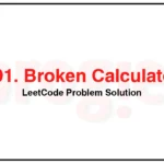 991-Broken-Calculator-LeetCode-Problem-Solution