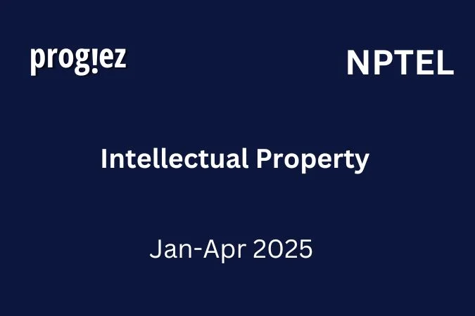 Intellectual Property Week 5 Nptel Assignment Answers 2025