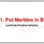 2551-Put-Marbles-in-Bags-LeetCode-Problem-Solution