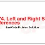 2574-Left-and-Right-Sum-Differences-LeetCode-Problem-Solution