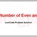 2595-Number-of-Even-and-Odd-Bits-LeetCode-Problem-Solution