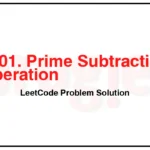 2601-Prime-Subtraction-Operation-LeetCode-Problem-Solution