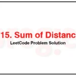 2615-Sum-of-Distances-LeetCode-Problem-Solution