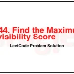 2644-Find-the-Maximum-Divisibility-Score-LeetCode-Problem-Solution