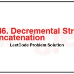 2746-Decremental-String-Concatenation-LeetCode-Problem-Solution