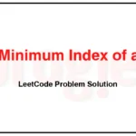 2780-Minimum-Index-of-a-Valid-Split-LeetCode-Problem-Solution