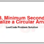 2808-Minimum-Seconds-to-Equalize-a-Circular-Array-LeetCode-Problem-Solution