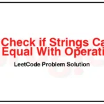 2840-Check-if-Strings-Can-be-Made-Equal-With-Operations-II-LeetCode-Problem-Solution