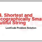 2904-Shortest-and-Lexicographically-Smallest-Beautiful-String-LeetCode-Problem-Solution