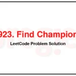 2923-Find-Champion-I-LeetCode-Problem-Solution